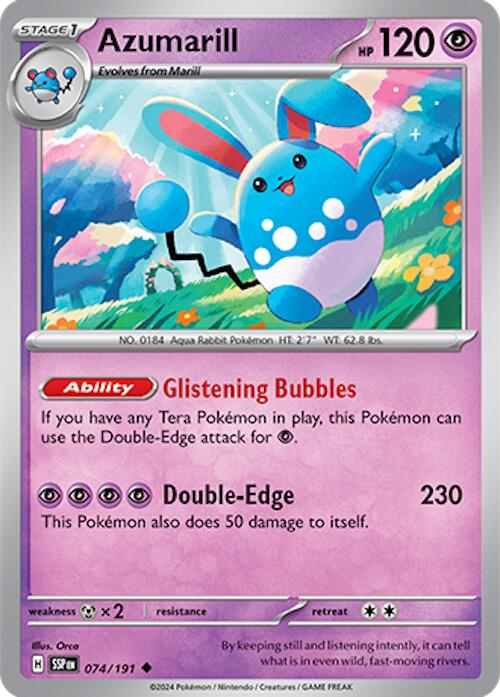 Azumarill (074/191) [Scarlet & Violet: Surging Sparks] | Good Games Adelaide SA