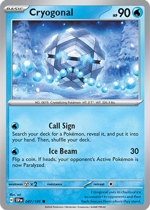 Cryogonal (047/191) [Scarlet & Violet: Surging Sparks] | Good Games Adelaide SA