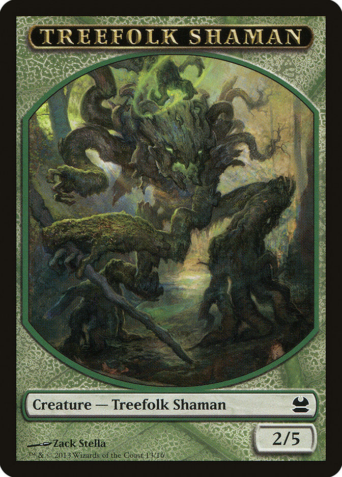 Treefolk Shaman Token [Modern Masters Tokens] | Good Games Adelaide SA