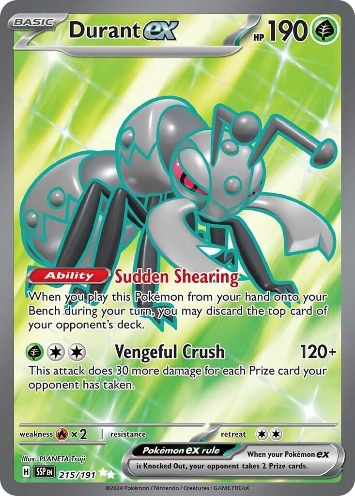 Durant ex (215/191) [Scarlet & Violet: Surging Sparks] | Good Games Adelaide SA
