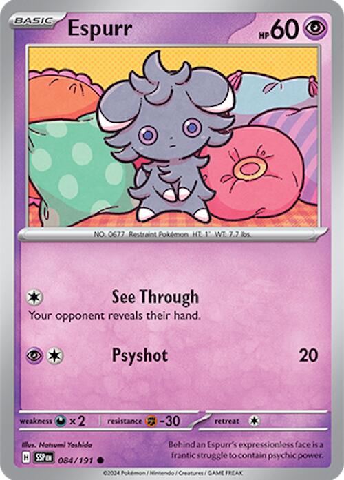 Espurr (084/191) [Scarlet & Violet: Surging Sparks] | Good Games Adelaide SA