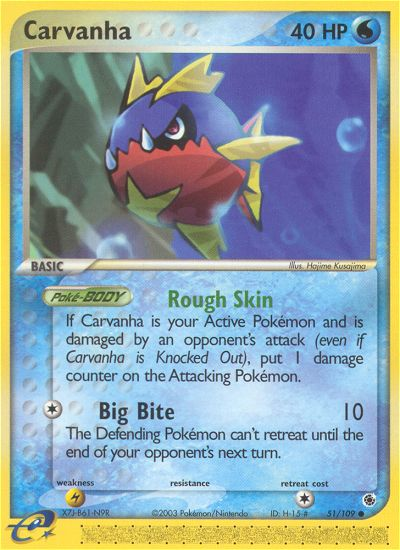 Carvanha (51/109) [EX: Ruby & Sapphire] | Good Games Adelaide SA