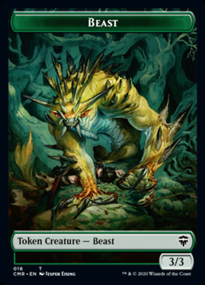 Beast (18) // Beast Token (19) [Commander Legends Tokens] | Good Games Adelaide SA