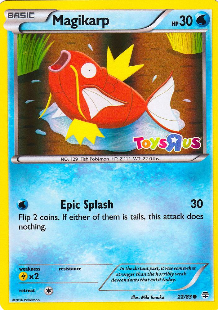 Magikarp Toys R Us Promo 022/083 (Miscellaneous Cards & Products)  - Holofoil | Good Games Adelaide SA