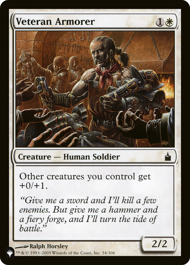 Veteran Armorer [The List Reprints] | Good Games Adelaide SA