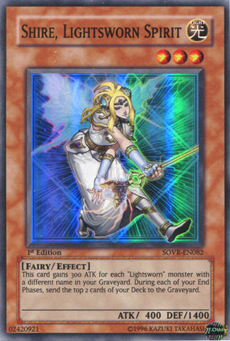 Shire, Lightsworn Spirit [SOVR-EN082] Super Rare | Good Games Adelaide SA