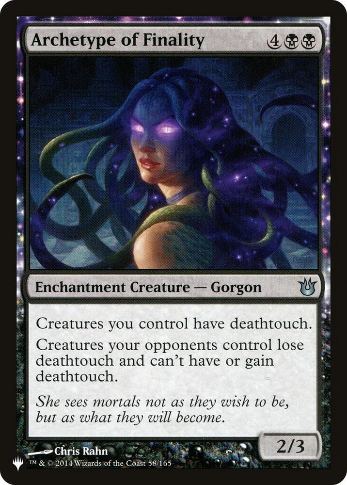 Archetype of Finality 58/165 (The List Reprints)  | Good Games Adelaide SA