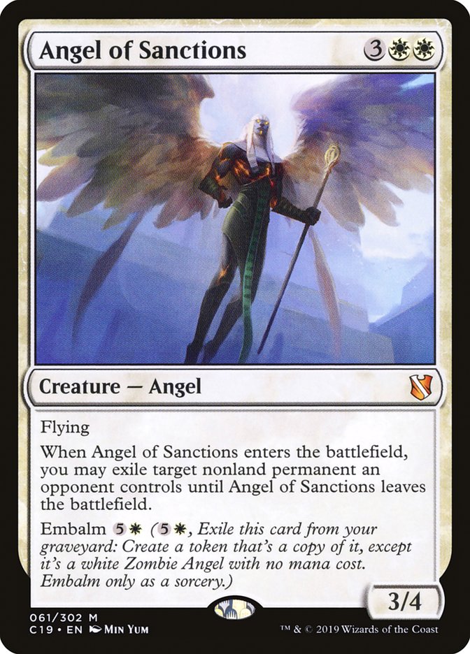 Angel of Sanctions [Commander 2019] | Good Games Adelaide SA