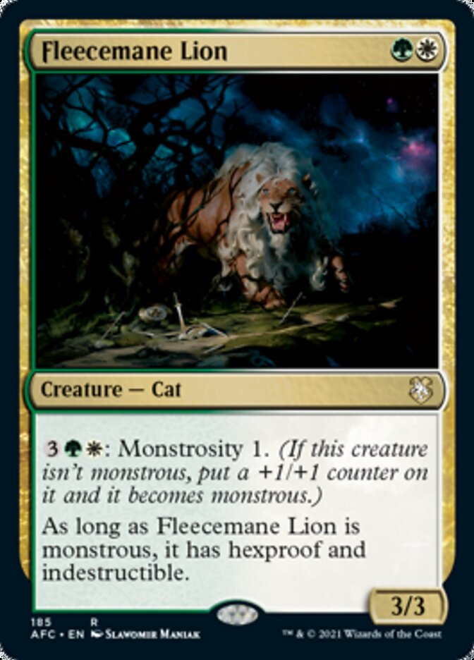 Fleecemane Lion [Dungeons & Dragons: Adventures in the Forgotten Realms Commander] | Good Games Adelaide SA