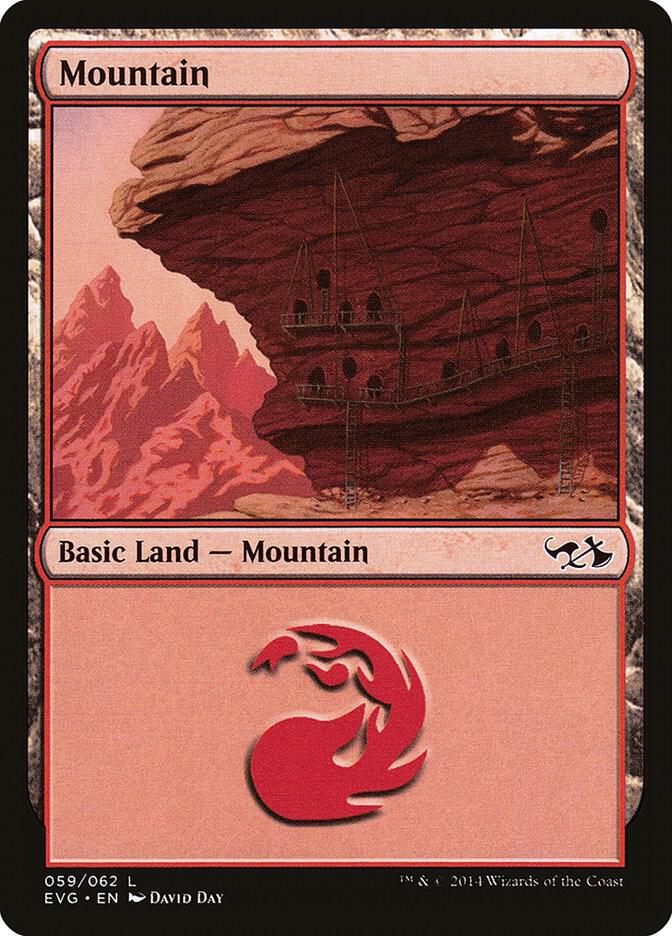 Mountain 059 EVG 59 (Duel Decks: Anthology)  | Good Games Adelaide SA