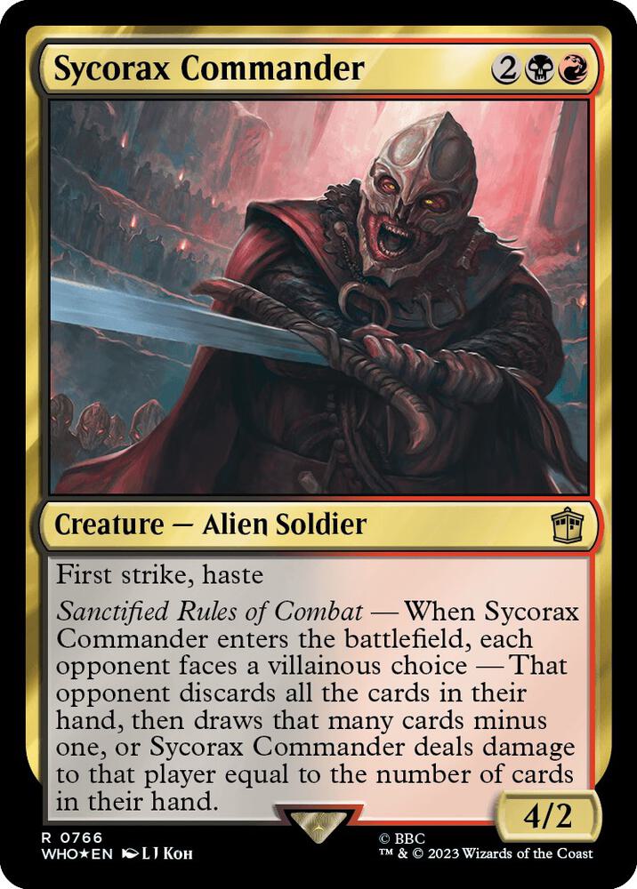 Sycorax Commander 766 (Universes Beyond: Doctor Who)  - Foil | Good Games Adelaide SA