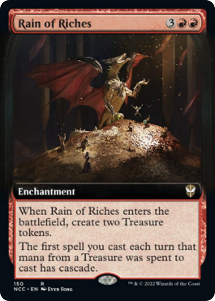 Rain of Riches Extended Art 150 (Commander: Streets of New Capenna)  | Good Games Adelaide SA