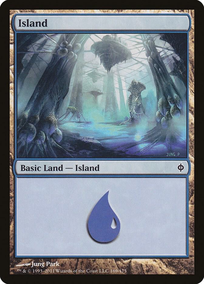 Island 169 (New Phyrexia)  - Foil | Good Games Adelaide SA