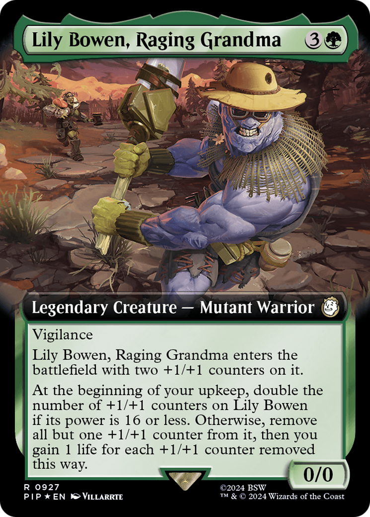 Lily Bowen, Raging Grandma (Extended Art) (Surge Foil) [Fallout] | Good Games Adelaide SA