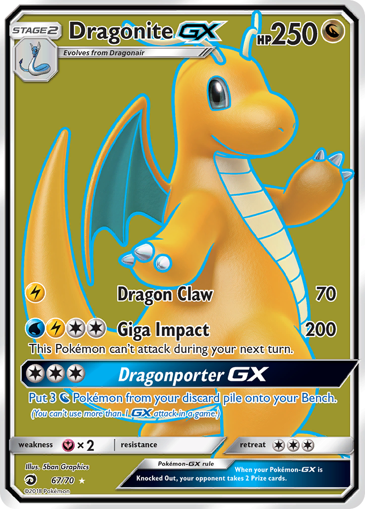 Dragonite GX (67/70) [Sun & Moon: Dragon Majesty] | Good Games Adelaide SA