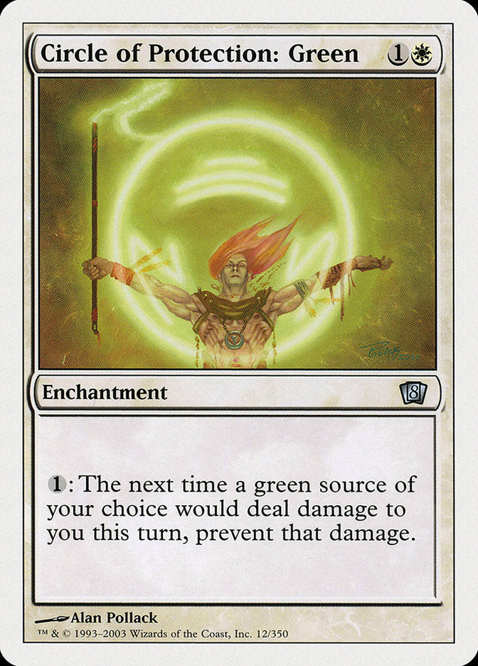 Circle of Protection: Green 12 (8th Edition)  | Good Games Adelaide SA