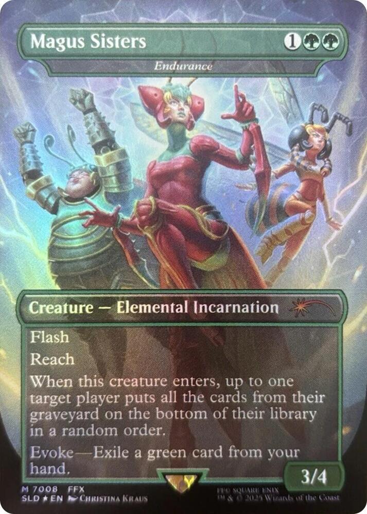 Magus Sisters Endurance Rainbow Foil 7008 (Secret Lair Drop Series)  - Foil | Good Games Adelaide SA