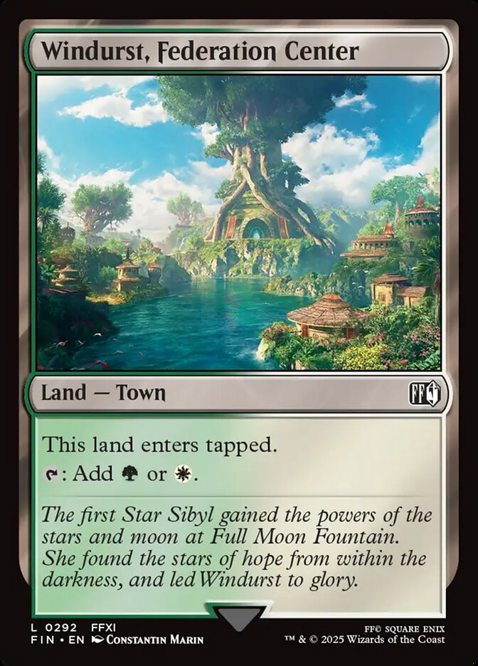 Windurst, Federation Center 292 (FINAL FANTASY)  - Foil | Good Games Adelaide SA