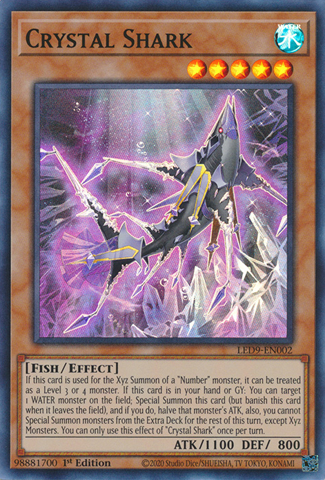 Crystal Shark [LED9-EN002] Super Rare | Good Games Adelaide SA