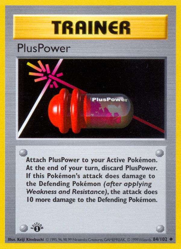 PlusPower (84/102) (Shadowless) [Base Set 1st Edition] | Good Games Adelaide SA