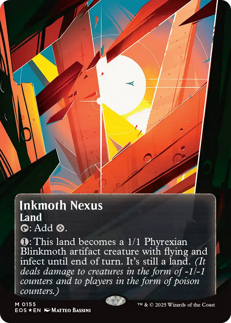 Inkmoth Nexus (0155) (Borderless) (Galaxy Foil) [Edge of Eternities: Stellar Sights] | Good Games Adelaide SA