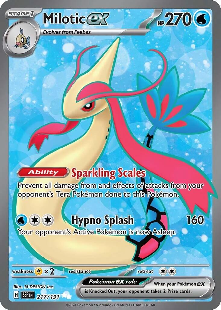 Milotic ex (217/191) [Scarlet & Violet: Surging Sparks] | Good Games Adelaide SA