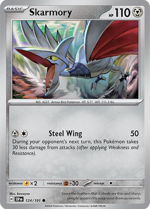 Skarmory (124/191) [Scarlet & Violet: Surging Sparks] | Good Games Adelaide SA