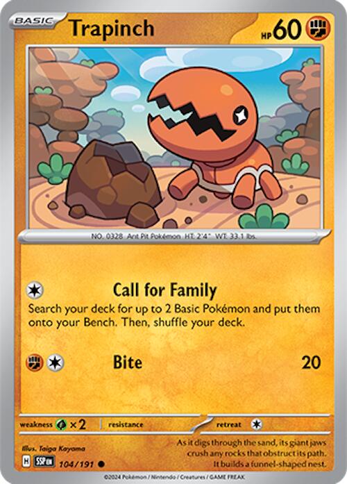 Trapinch (104/191) [Scarlet & Violet: Surging Sparks] | Good Games Adelaide SA