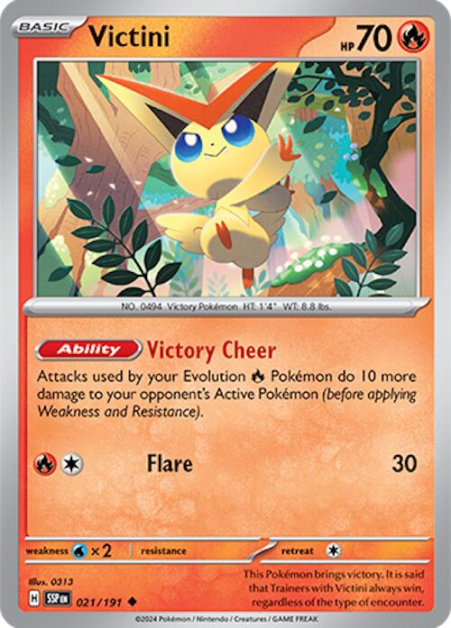 Victini (021/191) [Scarlet & Violet: Surging Sparks] | Good Games Adelaide SA