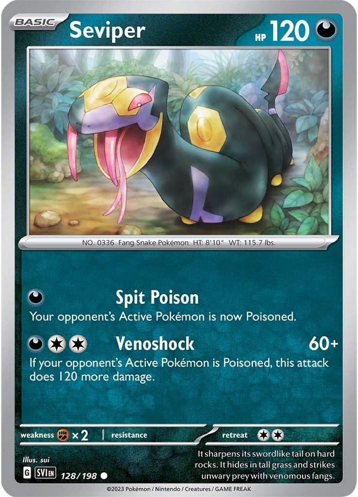 Seviper (128/198) [Scarlet & Violet: Base Set] | Good Games Adelaide SA
