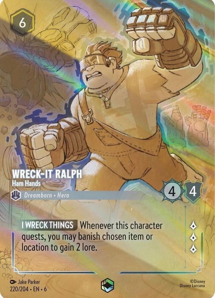 Wreck-It Ralph - Ham Hands (Enchanted) (220/204) [Azurite Sea] | Good Games Adelaide SA