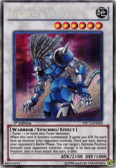 Gravity Warrior [PRC1-EN020] Secret Rare | Good Games Adelaide SA