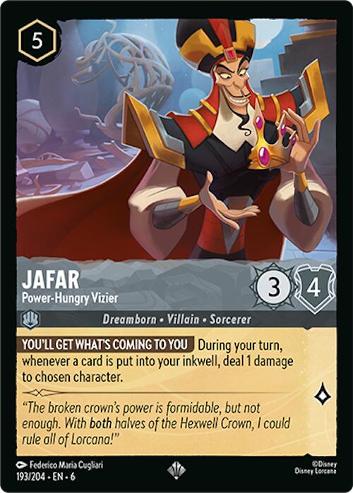 Jafar - Power-Hungry Vizier (193/204) [Azurite Sea] | Good Games Adelaide SA