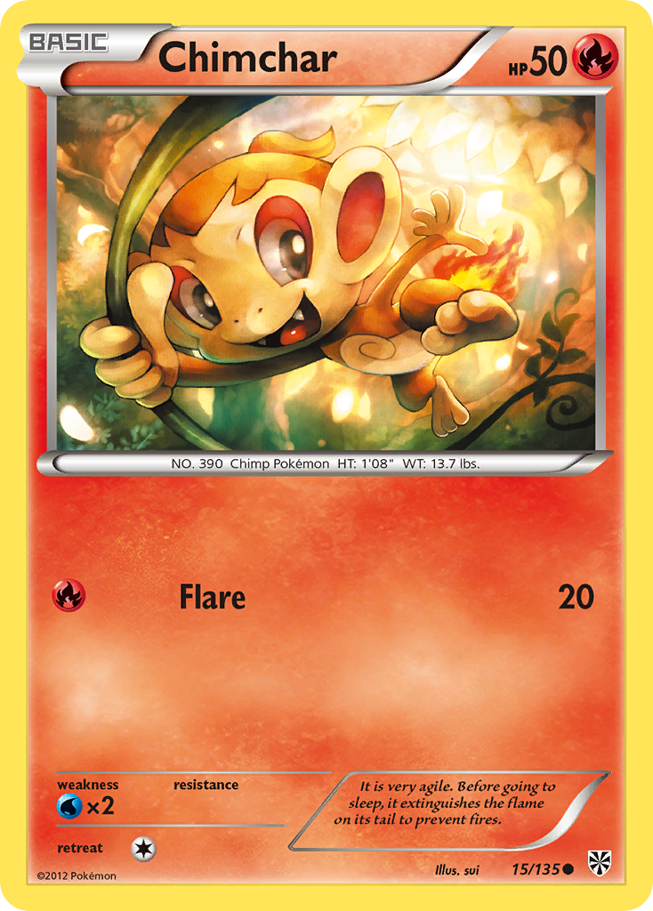 Chimchar (15/135) [Black & White: Plasma Storm] | Good Games Adelaide SA