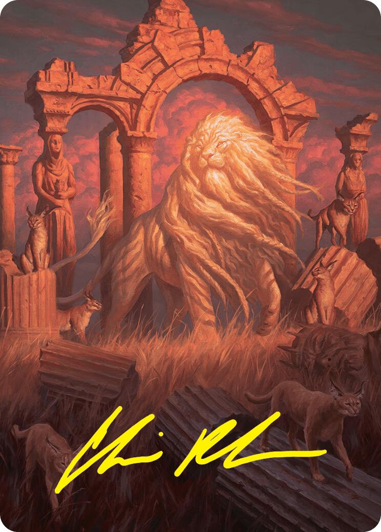 Arahbo, the First Fang Art Card (26/54) (Gold-Stamped Signature) [Foundations Art Series] | Good Games Adelaide SA