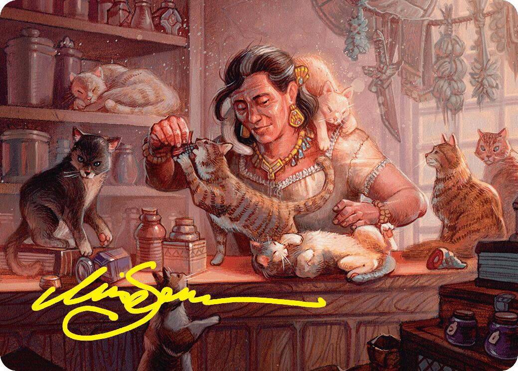 Cat Collector Art Card (1/54) (Gold-Stamped Signature) [Foundations Art Series] | Good Games Adelaide SA