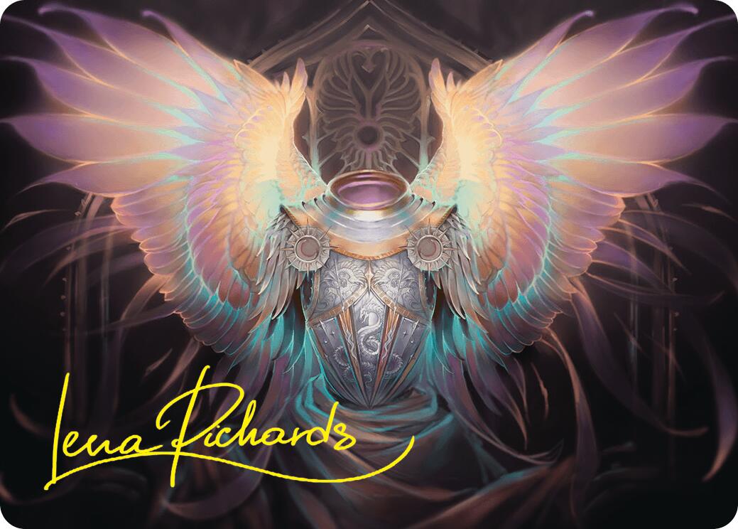 Celestial Armor Art Card (2/54) (Gold-Stamped Signature) [Foundations Art Series] | Good Games Adelaide SA