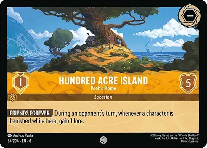 Hundred Acre Island - Pooh's Home (34/204) [Azurite Sea] | Good Games Adelaide SA