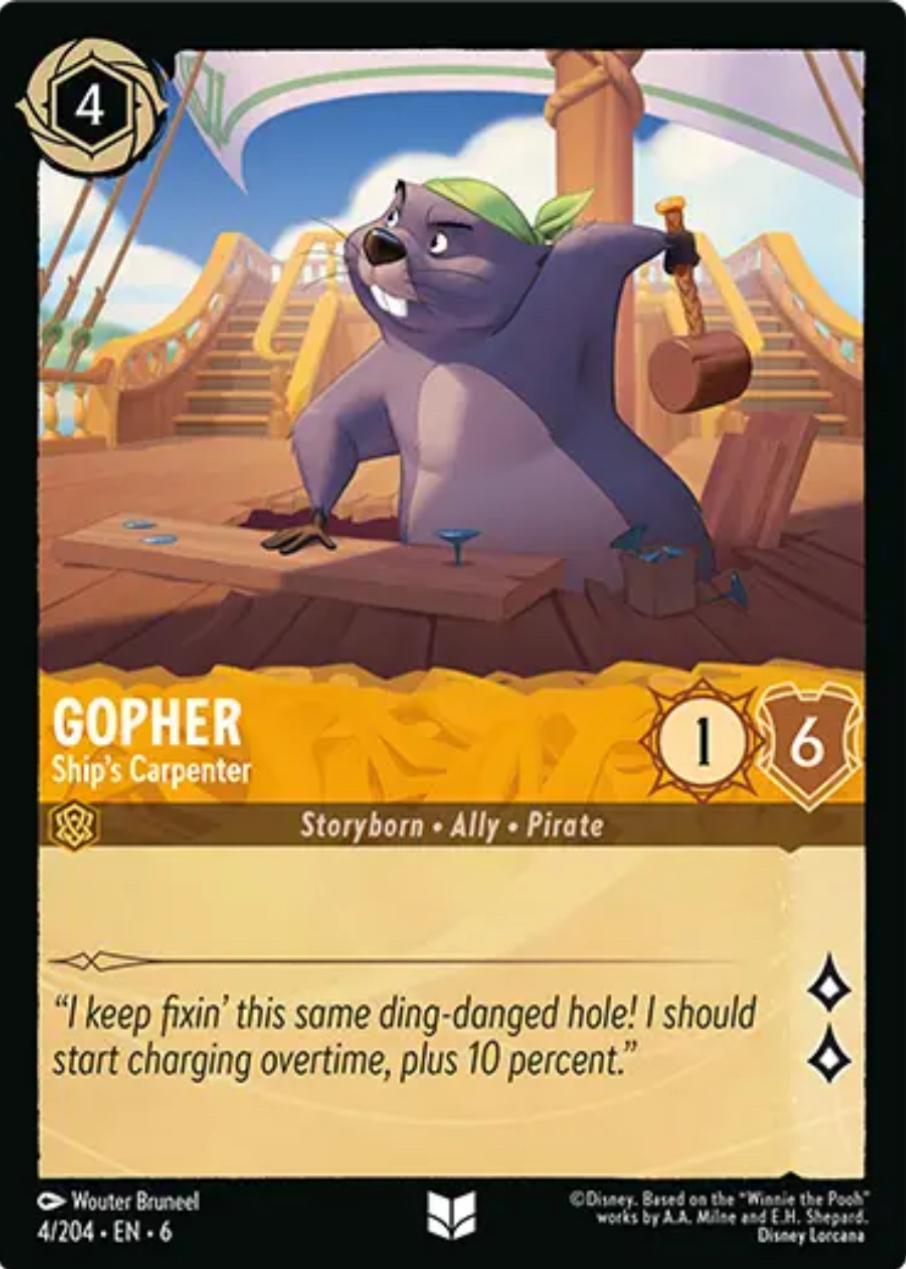 Gopher - Ship's Carpenter (4/204) [Azurite Sea] | Good Games Adelaide SA