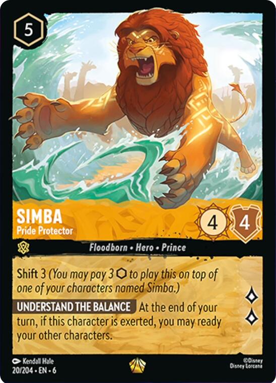 Simba - Pride Protector (20/204) [Azurite Sea] | Good Games Adelaide SA