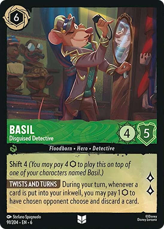 Basil - Disguised Detective (91/204) [Azurite Sea] | Good Games Adelaide SA