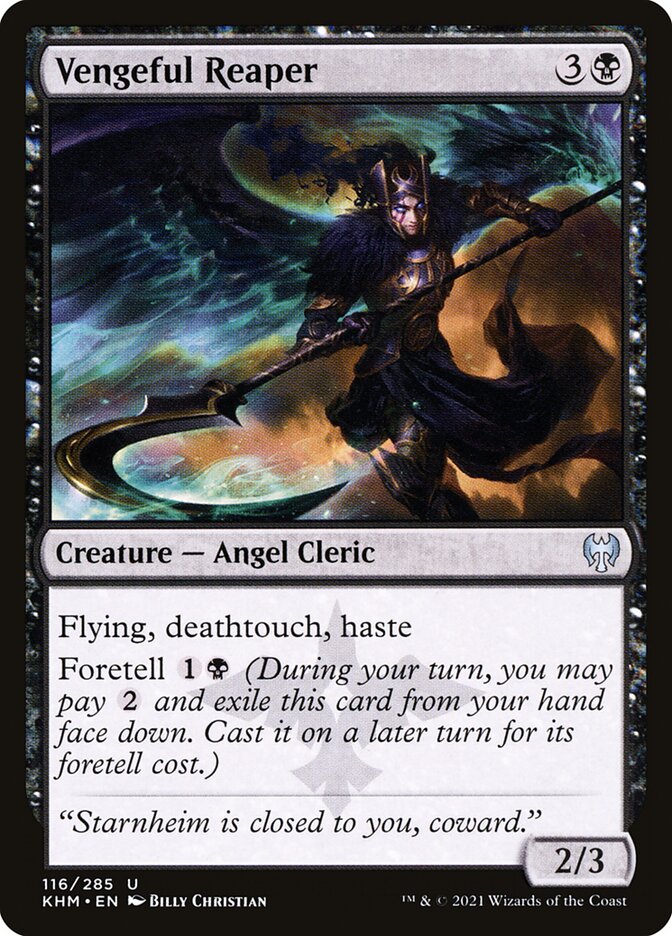 Vengeful Reaper 116 (Kaldheim)  - Foil | Good Games Adelaide SA