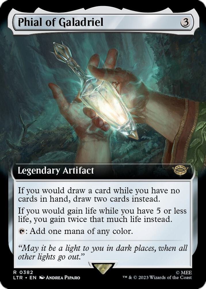 Phial of Galadriel 382 (Universes Beyond: The Lord of the Rings: Tales of Middle-earth)  - Extended Art Foil | Good Games Adelaide SA