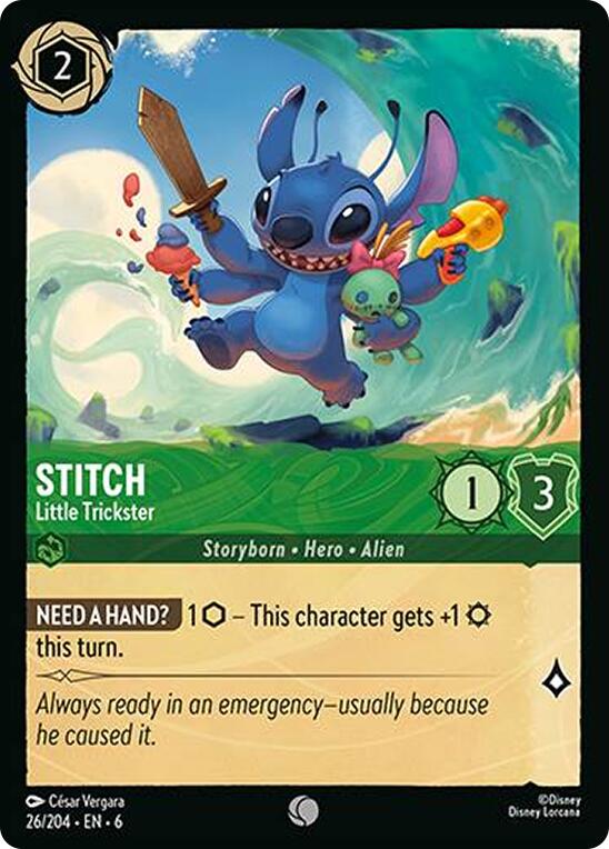 Stitch - Little Trickster (26/204) [Azurite Sea] | Good Games Adelaide SA