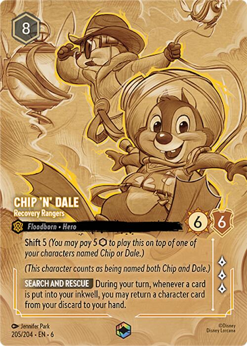 Chip 'n' Dale - Recovery Rangers (Enchanted) (205/204) [Azurite Sea] | Good Games Adelaide SA