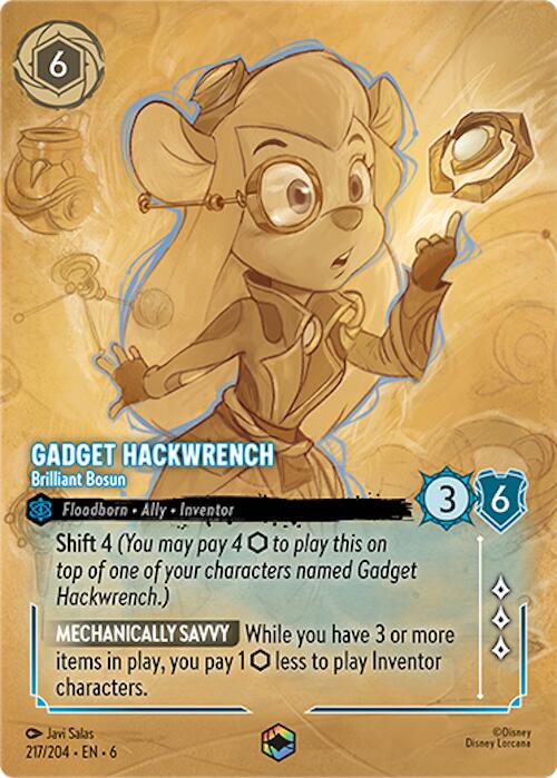 Gadget Hackwrench - Brilliant Bosun (Enchanted) (217/204) [Azurite Sea] | Good Games Adelaide SA