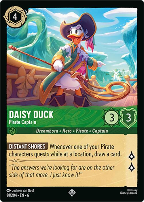 Daisy Duck - Pirate Captain (81/204) [Azurite Sea] | Good Games Adelaide SA