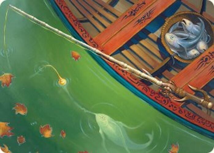 Fishing Pole Art Card (18/54) [Foundations Art Series] | Good Games Adelaide SA