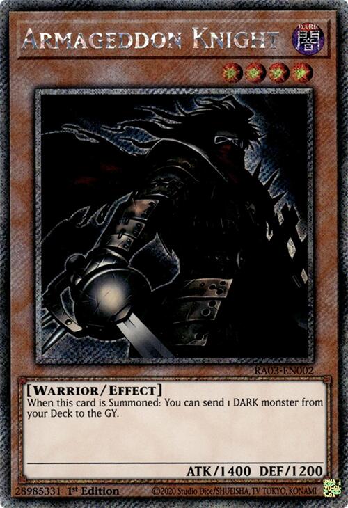 Armageddon Knight (Platinum Secret Rare) [RA03-EN002] Platinum Secret Rare | Good Games Adelaide SA