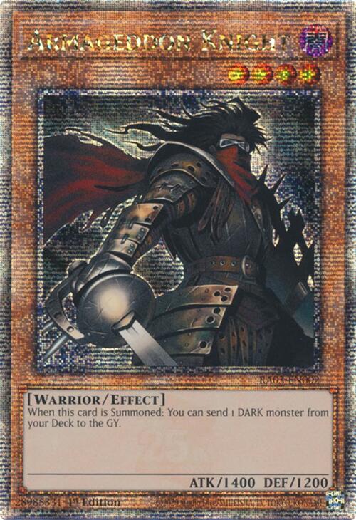 Armageddon Knight (Quarter Century Secret Rare) [RA03-EN002] Quarter Century Secret Rare | Good Games Adelaide SA